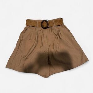 Zara Brown Shorts with Belt